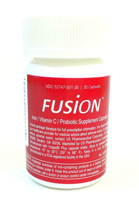 Fusion Iron Supplement 65 Mg Ferrous Fumarate 65 Mg Polysaccharide ...
