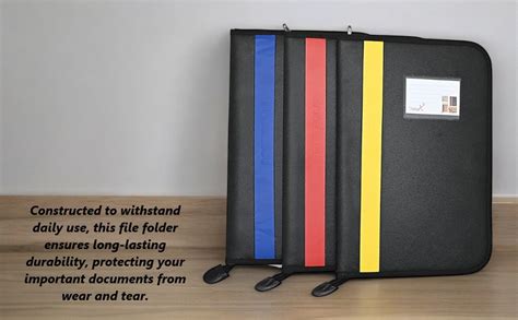 CAMPIO PU Leather 20-Leaf Strip File Folder, Professional Interview ...