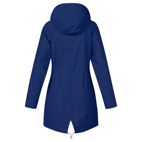 QIPOPIQ Clearance Rain Jackets for Women Plus Size Raincoat Long Hooded ...