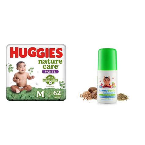 Buy Huggies Nature Care Pants for Babies, Medium (M) Size Baby Diaper ...