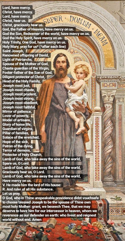 Litany Of St Joseph Printable -Engage Students with Science Printables