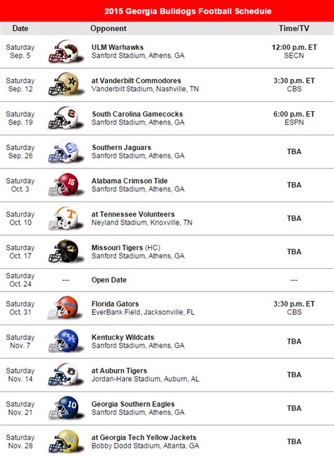 Printable Uga School Calendar