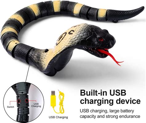 AMCHSURI RC Snake Toy: Realistic Prank Cobra, Rechargeable, India | Ubuy