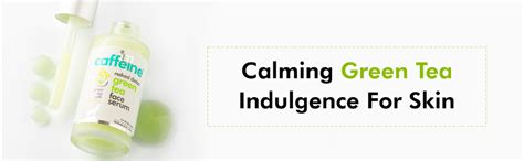 mCaffeine Green Tea Hydrating Face Serum for Glowing Skin with Vitamin ...