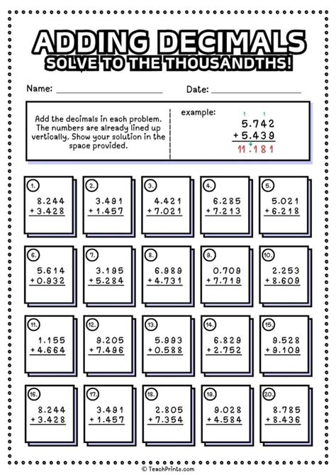 Worksheetcloud Adding Decimals 的图像结果