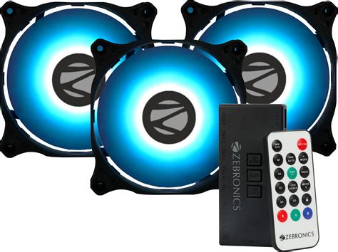 Buy ZEBRONICS ZEB-PGF500C 120mmx3 Premium Chassis ARGB Fans Combo Kit ...