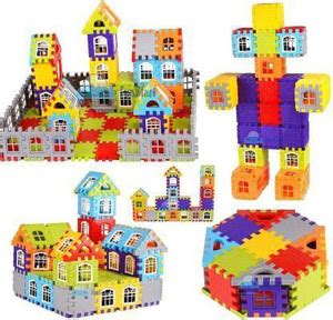 Psb Building Blocks for Kids, (72 Blocks) House Building Blocks with ...