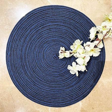 Buy Set of 4 Jute Braided Placemats | Side Table Mats- 35 CM Round ...