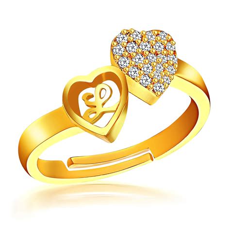 MEENAZ L Rings for Women Girls Couple girlfriend Wife lovers Valentine ...
