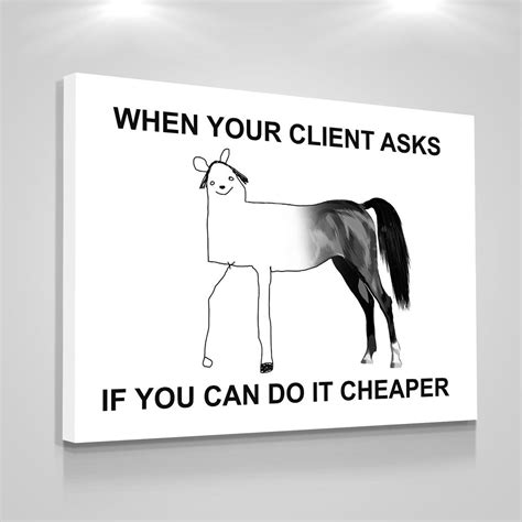 Funny Office Decor Wall Art Canvas Print, Company Art Print, Business ...