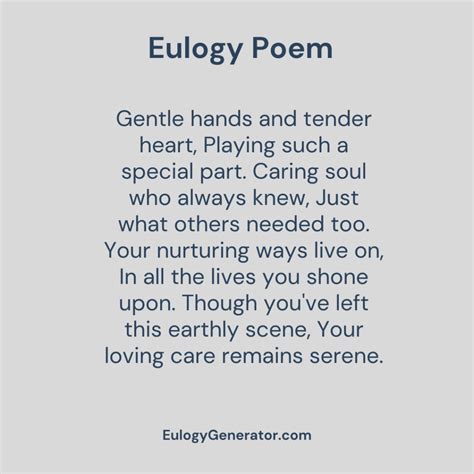 25 Heartfelt Eulogy Poems to Honor Your Loved One's Memory - Eulogies ...