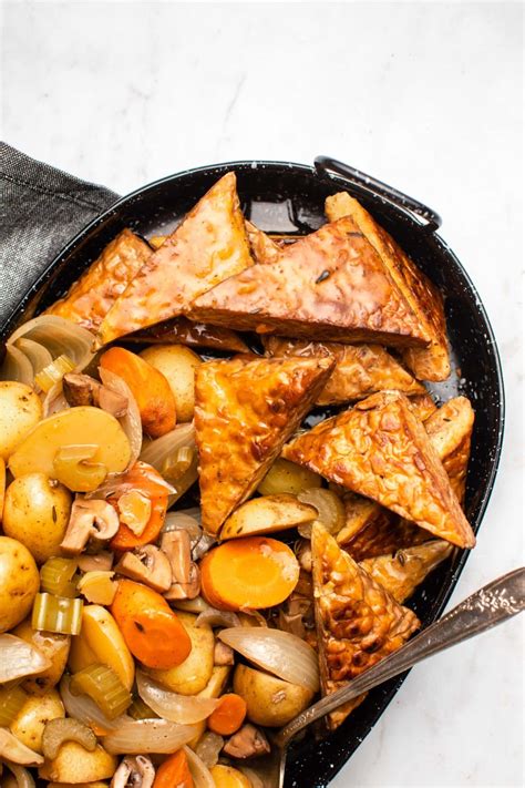 Vegan Slow Cooker Pot Roast with Tempeh - From My Bowl