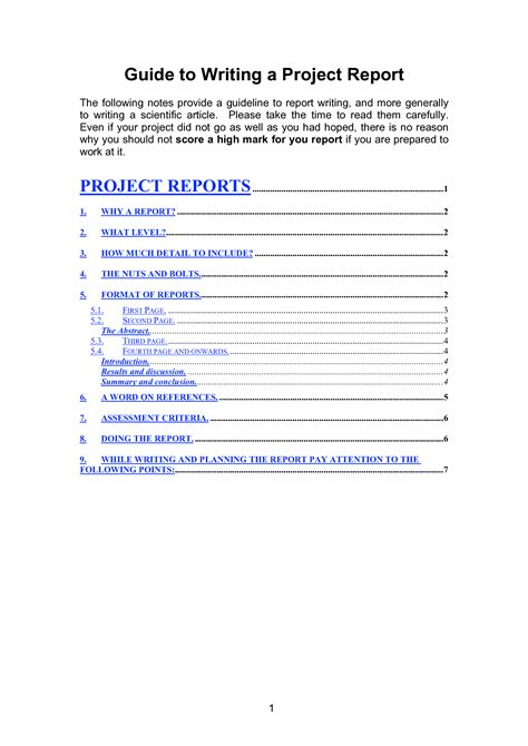 Image result for Writing a Project Report