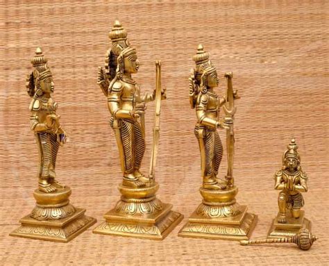 Lord Rama Seetha Lakshman And Hanuman Statue Brass 15 Inches – Coolboss