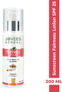 JOVEES Sunscreen - SPF 25 PA+ Fairness Lotion SPF 25 Sunscreen |Water ...