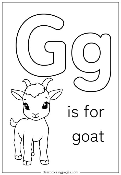 Letter G Coloring Pages - 13 Free Printable Coloring Pages