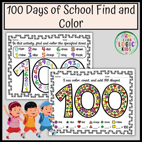 100 Days Of School Activity Sheets