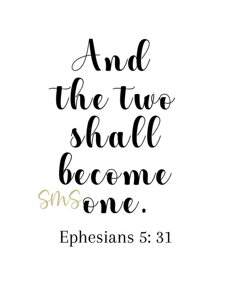 Wedding Signs, Quotes, Two Shall Become One, Digital File Download ...