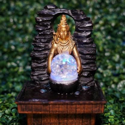 SajSajawat Hand Crafted Shiv Idol Statue| Shiv Statue With Glass Ball ...