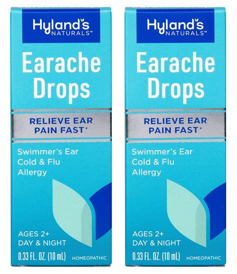 Hyland's Swimmer's Ear Drops - Fast Relief for Clogged Ears - Natural ...