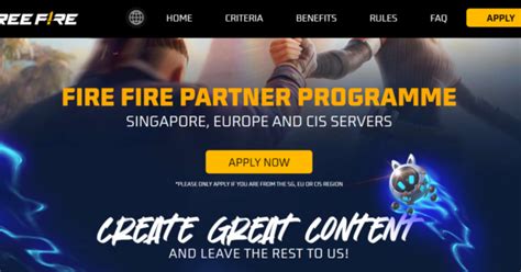 Image result for How to Join Partnership Program FF