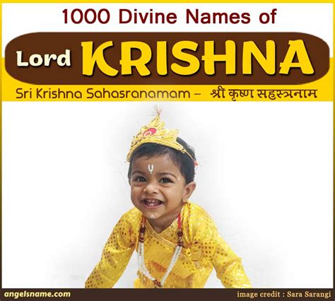 1000 Amazing Names Of Lord Krishna With Divine Meaning | Angelsname.com