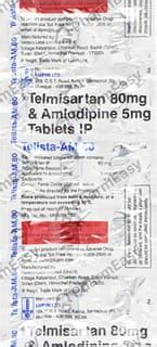 Telista Am 80 Strip Of 15 Tablets: Uses, Side Effects, Price & Dosage ...