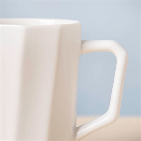 Snow White Ribbed Mug 350 ml Online - Premium Coffee Mug | Nestasia