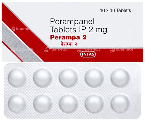 Perampa 2 Mg Tablet 10 - Uses, Side Effects, Dosage, Price | Truemeds