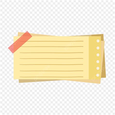 Yellow Notebook Paper Png