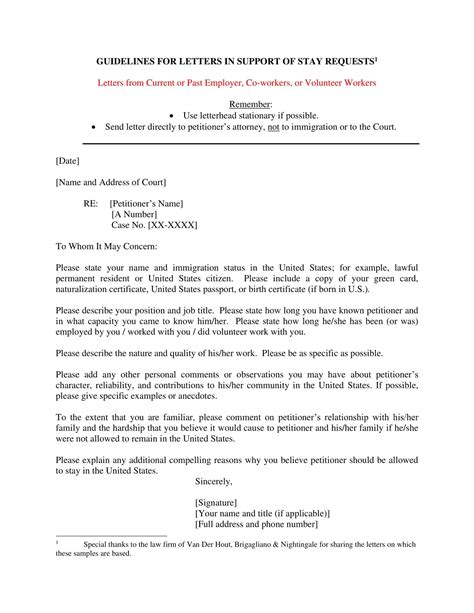 Employment Letter Sample For Immigration