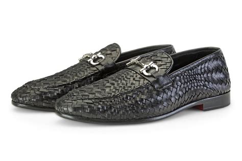 Manalo Horsebit Shoes | Black Leather Shoes | Shutiq