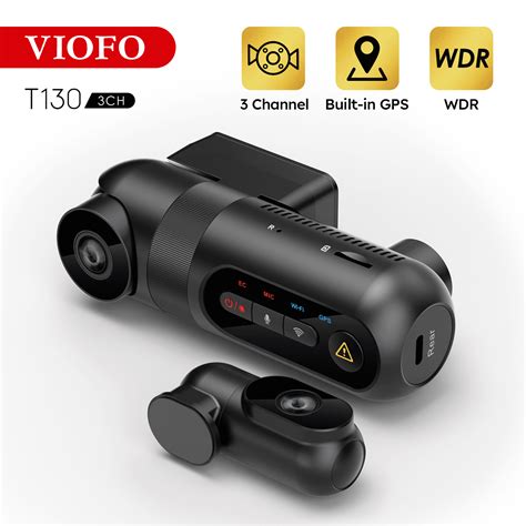 Buy VIOFO T130 3 Channel Dash Cam Uber, WiFi and GPS, 1440P+1080P+1080P ...