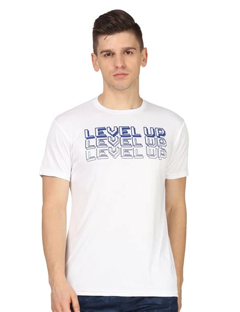 Buy White Round Neck Sports T-Shirt For Men Online India | Eypsode ...