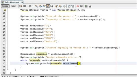 Vector Example in Java 的图像结果