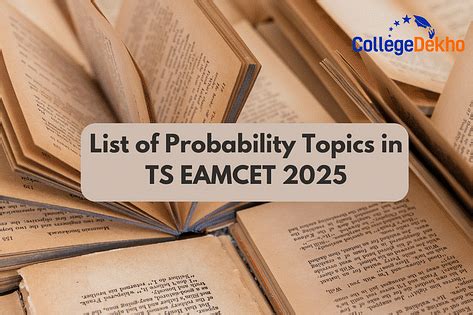 List of Probability Topics in TG EAMCET 2025 | CollegeDekho