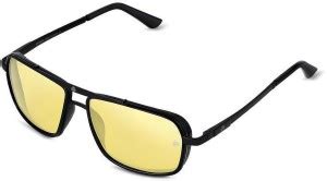 Buy Bavincis Rectangular Sunglasses Yellow For Men & Women Online ...