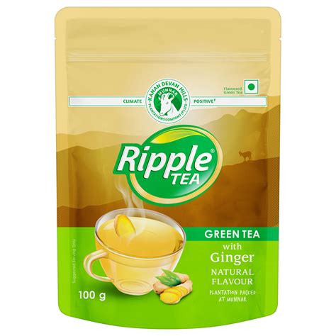 Ripple Tea|Ginger Green Tea| Natural Flavoured Tea