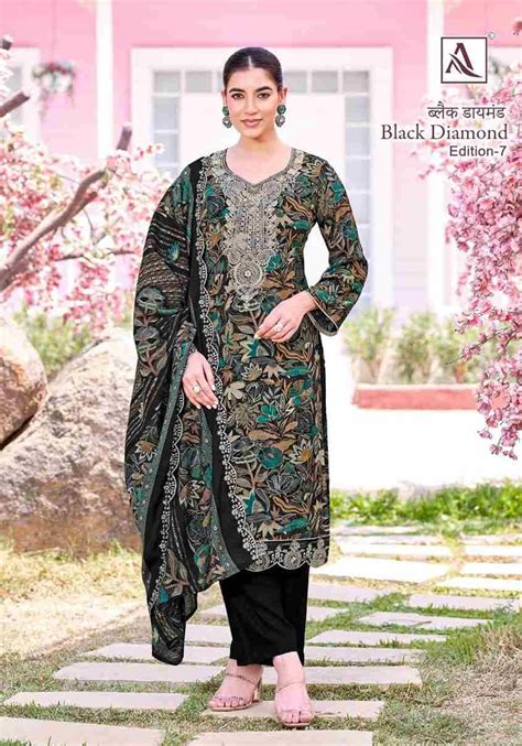 BLACK DIAMOND VOL-7 BY ALOK SUIT 1946-001 TO 1946-006 SERIES BEAUTIFUL ...