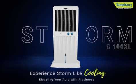 Symphony Storm - C 100 XL Desert Air Cooler For Home with Honeycomb ...
