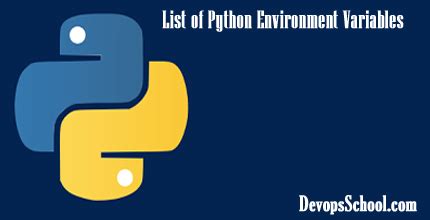 Image result for Python Environment Variables