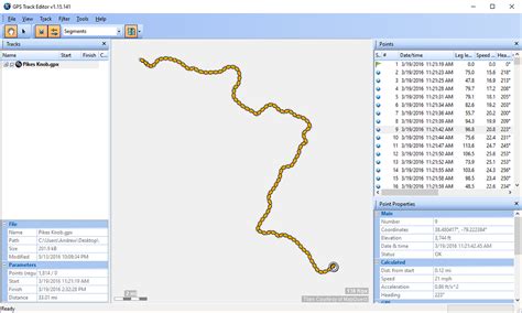Easy .gpx editor - filterrety