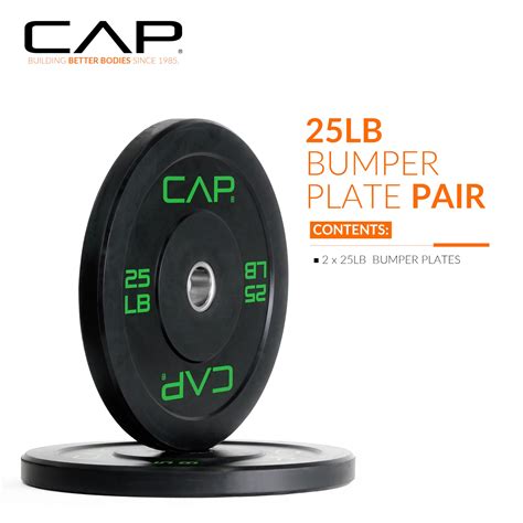Snapklik.com : CAP Barbell Economy Olympic Bumper Plate Set