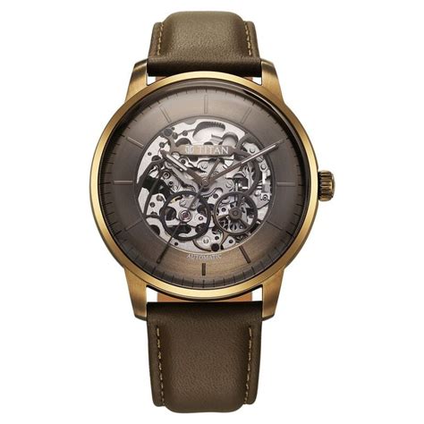 Buy Online Titan Automatic Color Upgrade Brown Dial Brown Leather Strap ...