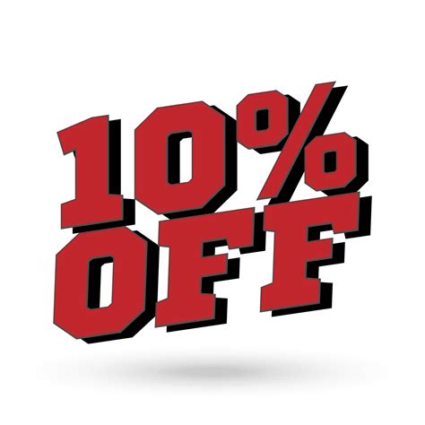 Sale 10 percent off banner. Vector illustration. 14393652 Vector Art at ...