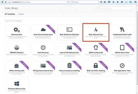 Image result for Nessus Scan Types