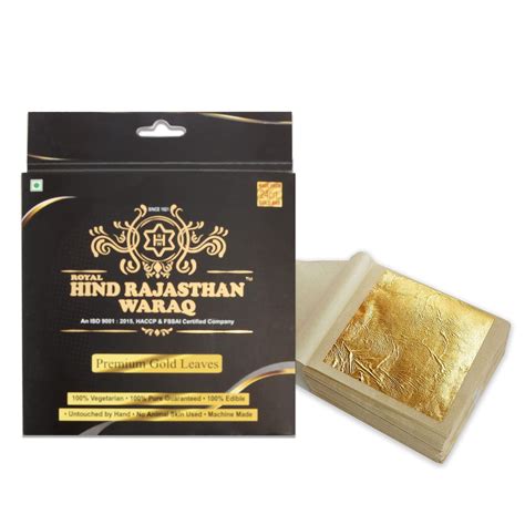 ROYAL HIND RAJASTHAN WARAQ Gold Vark for Sweets - Gold Edible Finest ...