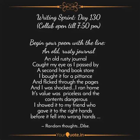 An old rusty journal Cau... | Quotes & Writings by Deepali | YourQuote
