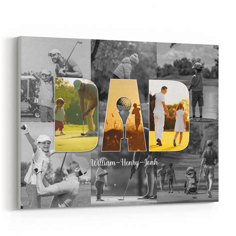Father Art Custom Photo Collage Canvas Print | 365Canvas