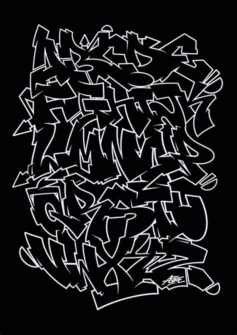 Graffiti Letters Alphabet Wildstyle A Z